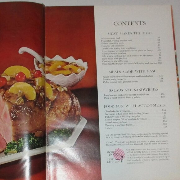 1969 Recipe Book Meat Cooking Cookbook Better Homes and Gardens Color Photos - Picture 3 of 6